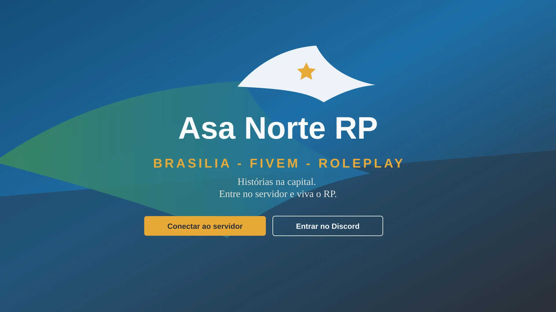 Arte principal Asa Norte RP — Brasilia, FiveM, roleplay